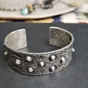 Milford Calamity Navejo .925 Silver With Antique Red Coral